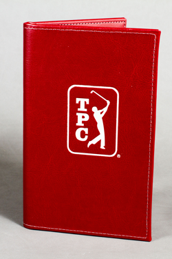 Leather menu cover Red